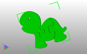 乌龟拼图主视图