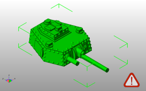 坦克主体斜视图