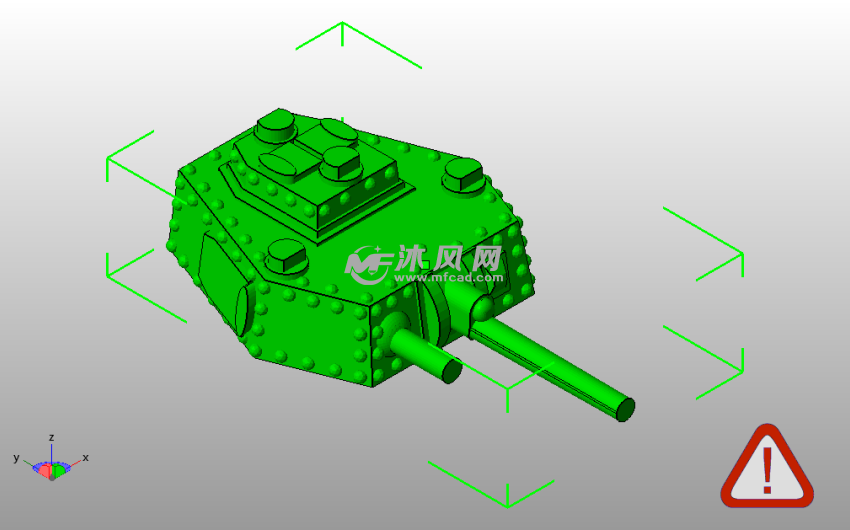 坦克主体斜视图