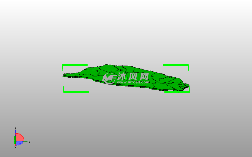 台湾省拼图俯视图