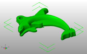 白色海豚斜视图