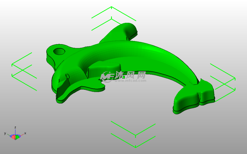 白色海豚斜视图