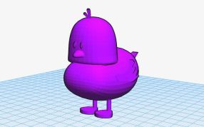 火火小黄鸭紫色渲染