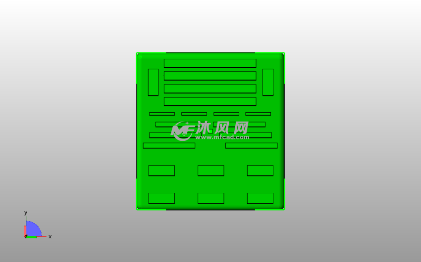 优盘内存卡架俯视图