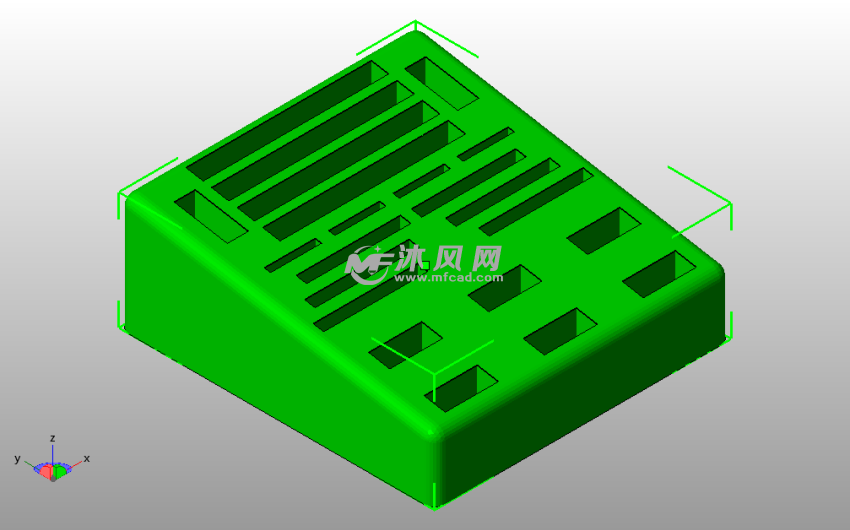 优盘内存卡架斜视图