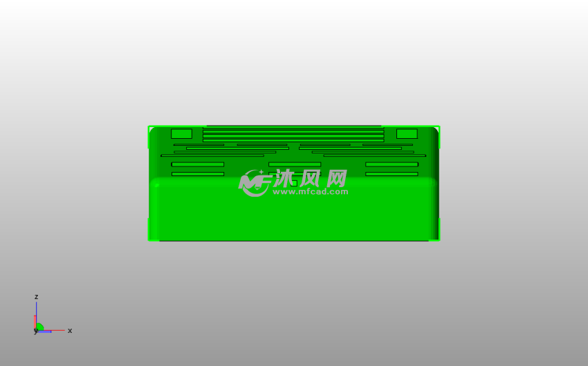 优盘内存卡架主视图