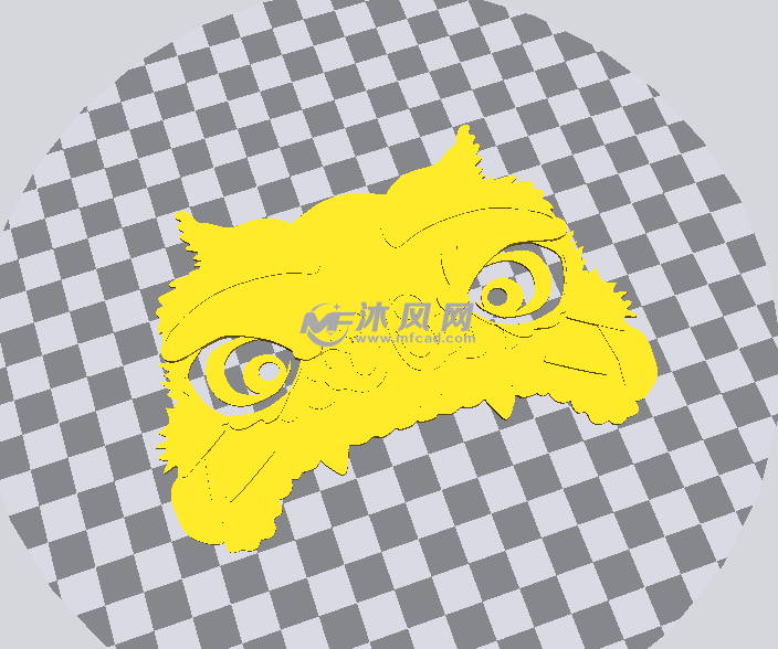 舞狮stl模型处理图