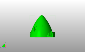 飞行器马达护罩侧视图