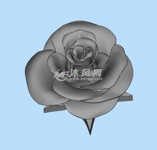 玫瑰花三维设计