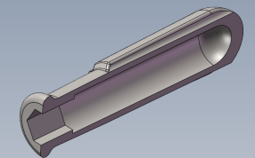 螺丝刀手柄剖面图