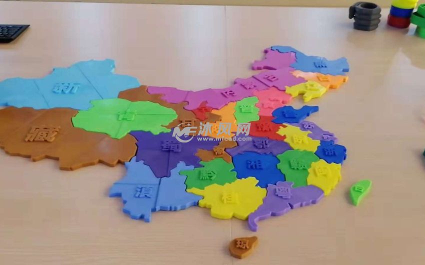 中国地图拼图成品