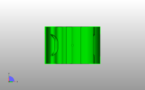 3D耗材线盘中心轴侧视图