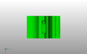 3D耗材线盘中心轴侧视图