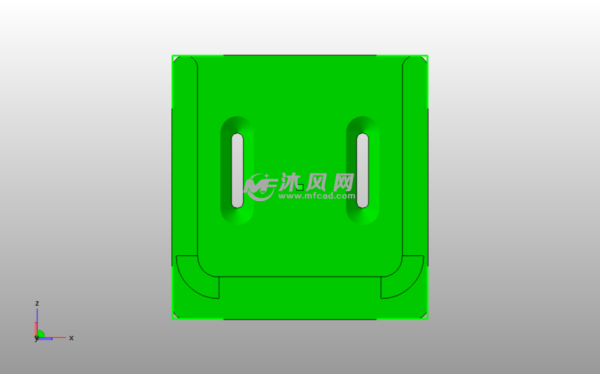 遥控器盒俯视图