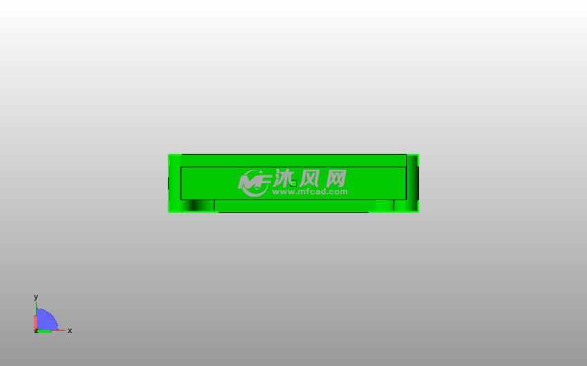 遥控器盒侧视图