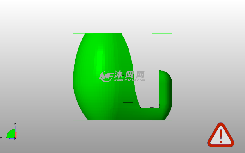 笔记本脚架侧视图