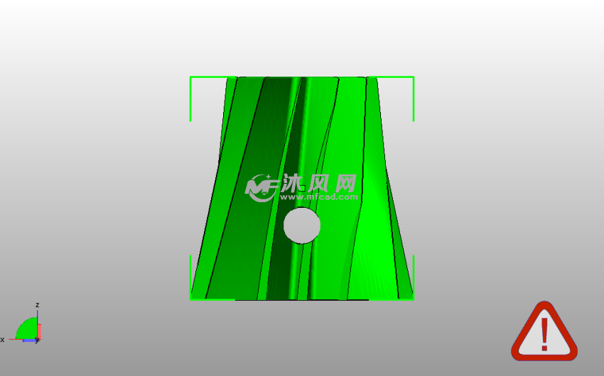 齿轮笔筒模型侧视图