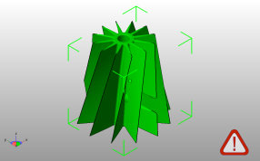 齿轮笔筒模型斜视图