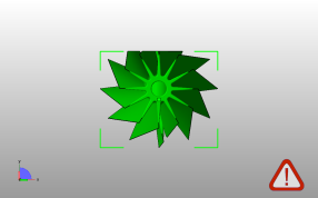 齿轮笔筒模型俯视图