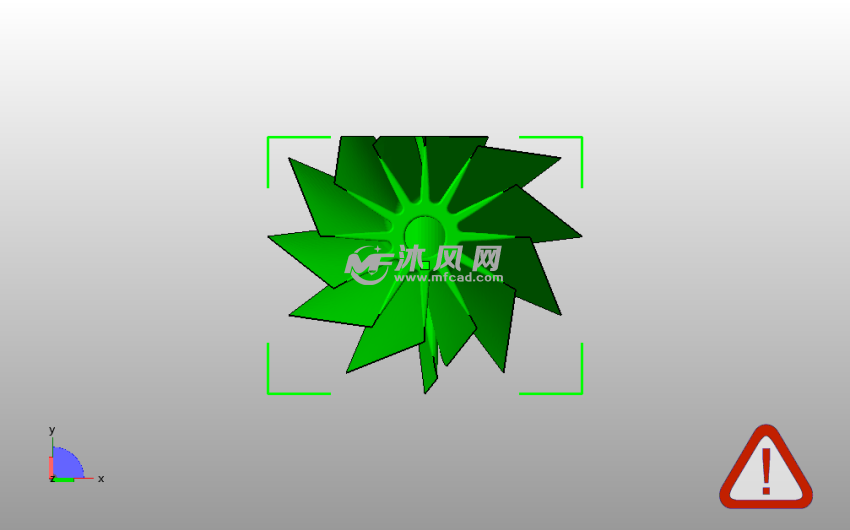 齿轮笔筒模型俯视图