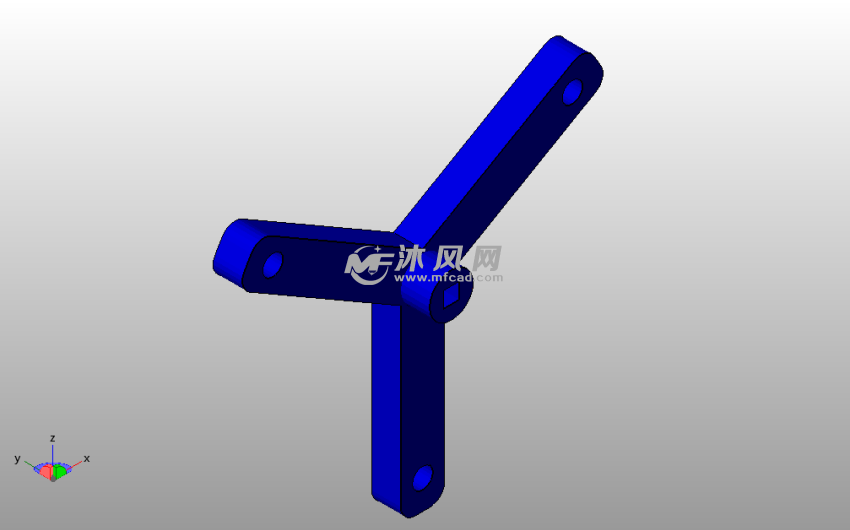 行星齿轮支架斜视图