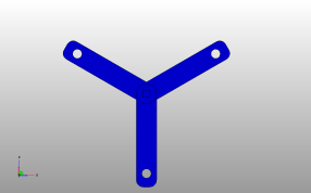 行星齿轮支架背视图