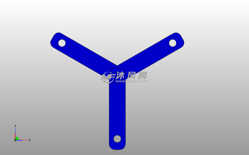 行星齿轮支架背视图