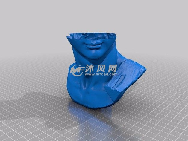 大卫雕像头部下侧