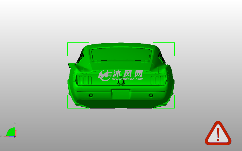 福特野马车主视图