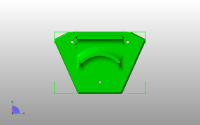 挂壁耳机架底面视图