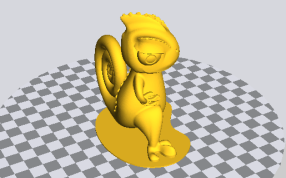 变色龙模型侧面图