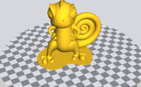 变色龙stl模型正脸图