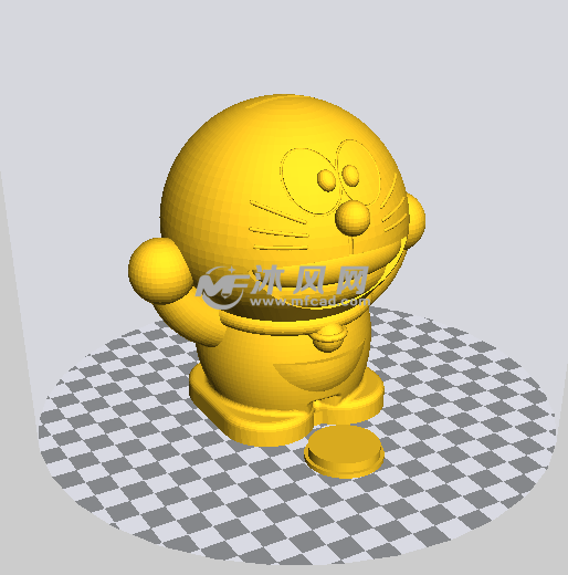  机器猫储钱罐stl模型