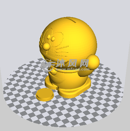 多啦A梦储钱罐stl模型