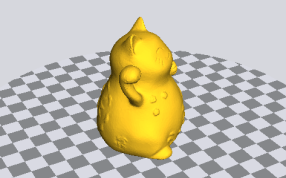 麦田招财猫侧面图