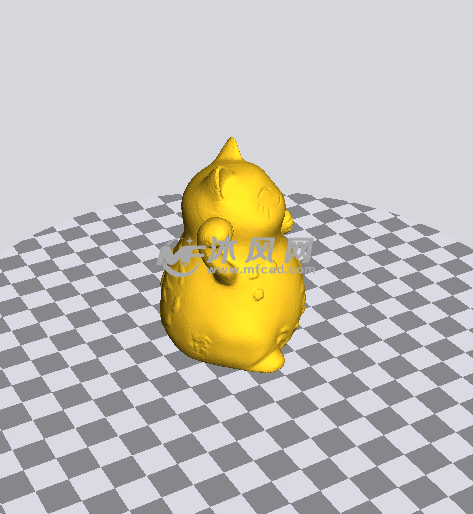 麦田招财猫侧面图