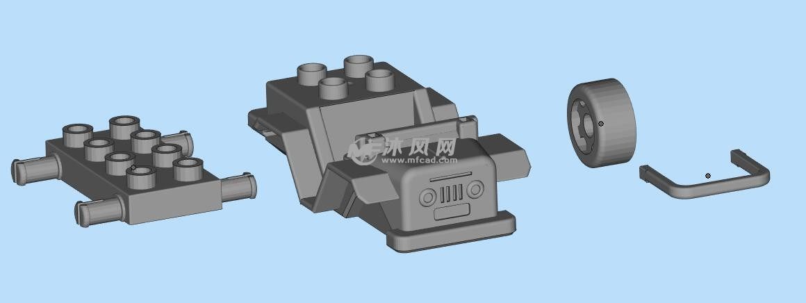 玩具吉普车零件图