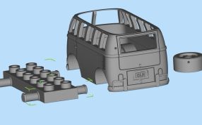 复古巴士部件图