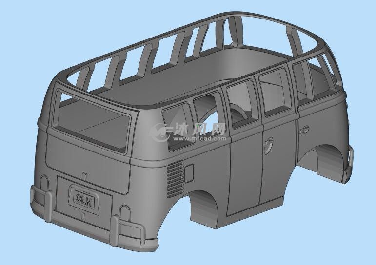 巴士汽车三维设计