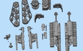 坦克零件三维模型