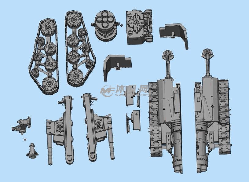 坦克零件三维模型