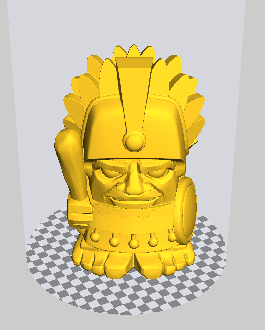 印第安人大头人偶主视图