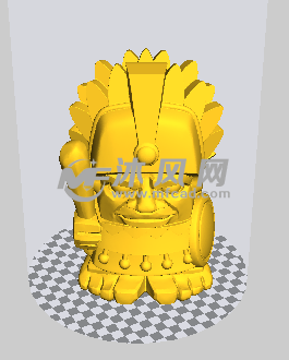 印第安人大头人偶主视图