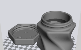 瓶子和瓶盖模型图