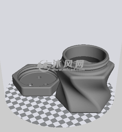 瓶子和瓶盖模型图