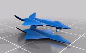 黑寡妇战斗机斜视图