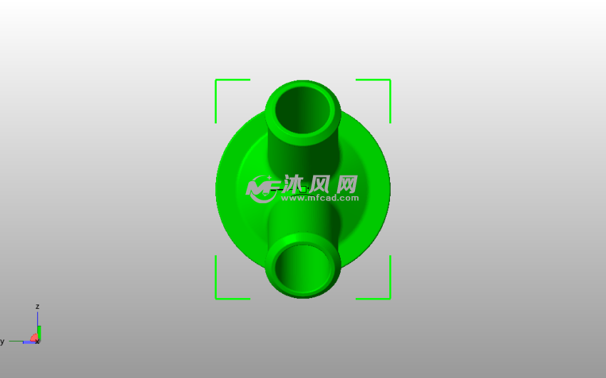 三通管道主视图