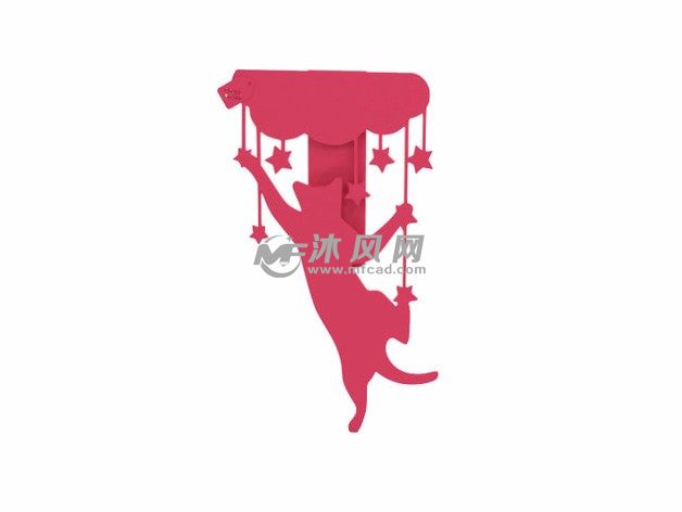 小猫书签效果图