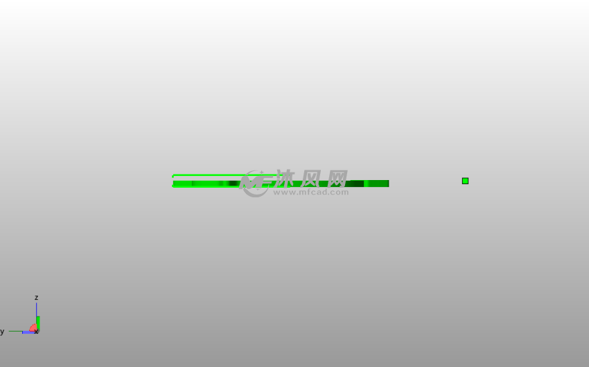 小鸟书签侧视图