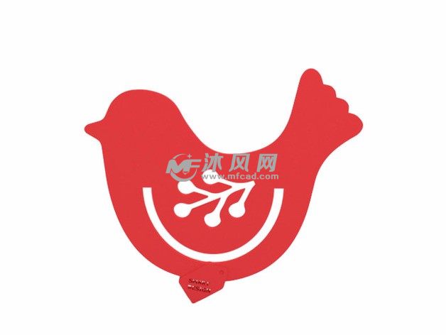 小鸟书签效果图